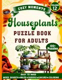 Houseplants Puzzle Book for Adults