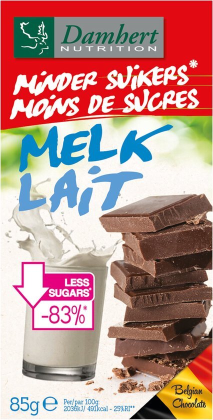 Damhert Tagatesse Chocoladetablet Melk 85gr