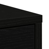 VidaXL Dressoir met laden en deuren, zwart, eikenlook