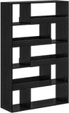 vidaXL Boekenkast - Bewerkt hout - Zwart eiken - 100 x 33 x 156,5 cm
