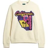Superdry Sweatshirt à coupe décontractée pour hommes Urban Cream XXL
