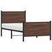 Maison Exclusive Lit en métal - Effet chêne brun - 90x190cm