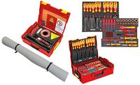 GEDORE Automotive VDE-gereedschap HYBRID incl. aanvulling, 63-TLG, 3/8" aandrijving, universeel, speciaal gereedschap, KL-4600-10 Z