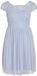 VILA VIULRICANA SS BOATNECK SHORT DRESS/BM/DC Dames Mini jurken Kentucky Blue Katoen/Viscose/Polyamide Maat 42