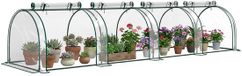 Outsunny Mini-Gewächshaus mit massivem Stahlrahmen, PVC-Kunststoffabdeckung 845-234V03