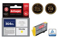 Activejet AH-364YCX Jaune Cartouche d'encre (HP 364XL CB325EE Compatible, Premium, 12ml)