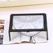 Loupe pliable format A4 avec éclairage LED, grossissement 3x, pour seniors