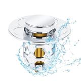 Wastafel stopper voor badkamer, bidet, universeel, pop-up met filter