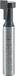 ENT 17736 T-groeffrees M6 mm in hardmetalen, schacht (S) 8 mm, diameter (D1) 10,5 mm, D2 6,6 mm, NL1 7 mm, NL2 5.5 mm, Z1