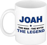 Bellatio Decorations Joah naam cadeau mok - man myth legend - koffiemok - 300 ml - collega - vaderdag