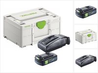 Festool set d'énergie 1x BP 18 Li 3,0 C batterie 18 V 3,0 Ah / 3000 mAh Li-Ion ( 577658 ) + TCL 6 chargeur ( 201135 ) + Systainer