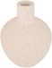 Atmosphera Bloemenvaas Ted - blanc - céramique - D33 x H43 cm - vase bouteille - vase boule
