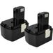 Hitachi Vhbw - 2x Batterie Compatible Avec Hitachi Wr 14dm, Wr 14dmb, Wr 14dh, Wr 14dl, Wr 14dmk, Wr 14dmr Outil Électrique (3300 mAh, NiMH, 14,4 V)
