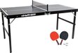 VirtuFit Mini Tafeltennistafel TT160 - Zwart - Met 2 Batjes en 3 Ballen