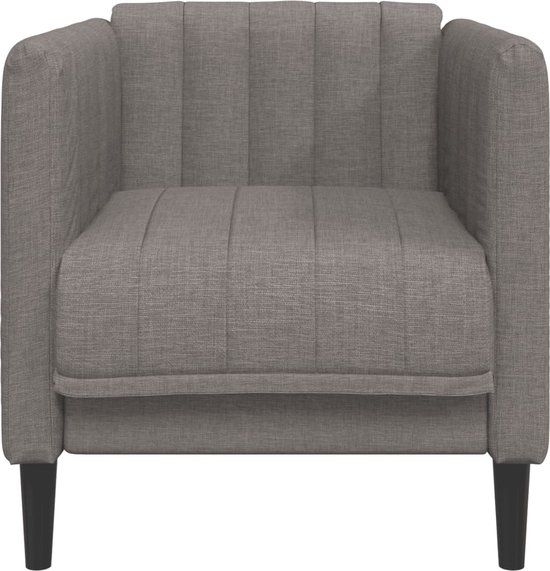 VidaXL Fauteuil stof taupe