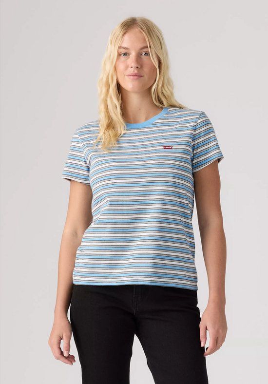 Levi's Dames T-shirt Maat M Blauw