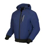 Modeka Clarke veste de moto imperméable en textile, bleu, taille XL
