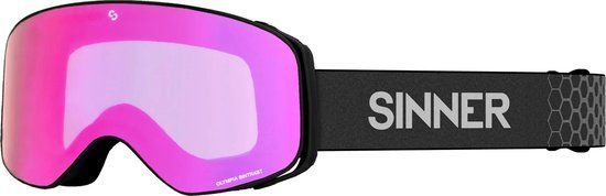 SINNER OLYMPIA Skibril - Mat Zwart - Unisex - Maat One Size