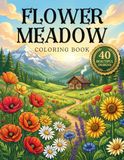 Flower Meadow Coloring Book