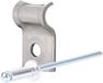 Alberts 855529 Spandraadhouder met klinknagel | roestvrij staal | Set van 50