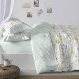 Burrito Blanco Bedrukte dekbedovertrekken, 180 cm breed bed (+ beschikbare maten), Design 140, kleur watergroen (180 x 190/200 cm)
