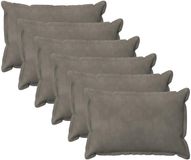 vidaXL Taie d'oreiller Gris clair Coton satiné 50 x 80 cm