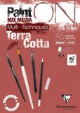 Clairefontaine PaintON TERRACOTTA Gelijmd Blok A5, 20 vellen