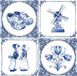 Ambiente Delfts blauw thema servetten - 60 stuks - 33 x 33 cm - Papier