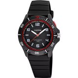 Calypso K5857/6 Heren Polshorloge Zwart Siliconen Analoog Quartz