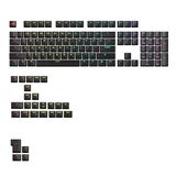 GLORIOUS Backlit Keycaps US Lay-out Zwart Toetsen Editie