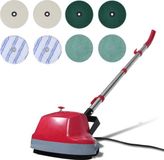 vidaXL 5-in-1 Tweekoppige vloerschrobber & polijstmachine