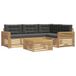 vidaXL Buiten bank set 5 st Wit en antracietkleurig Polyester