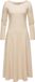 Ragwear Dames A-lijn jurk Appero Long Beige gemêleerd