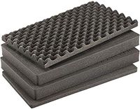 Peli 1555Airfs Jeu de mousse de remplacement, Accessoire d'origine pour valise Peli Air, Compatible avec Peli Air 1555, Couleur : Noir