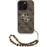 Guess telefoonhoesje voor iPhone 16 Pro - MagSafe compatibel - Bruin