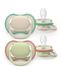 Philips AVENT Sucette SCF087/16 ultra air, 6-18 mois, Vert/Gris, 2-pack