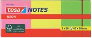 tesa Bloc-notes 56004-00-00 75 mm x 75 mm Rose, Jaune, Vert 480 feuilles