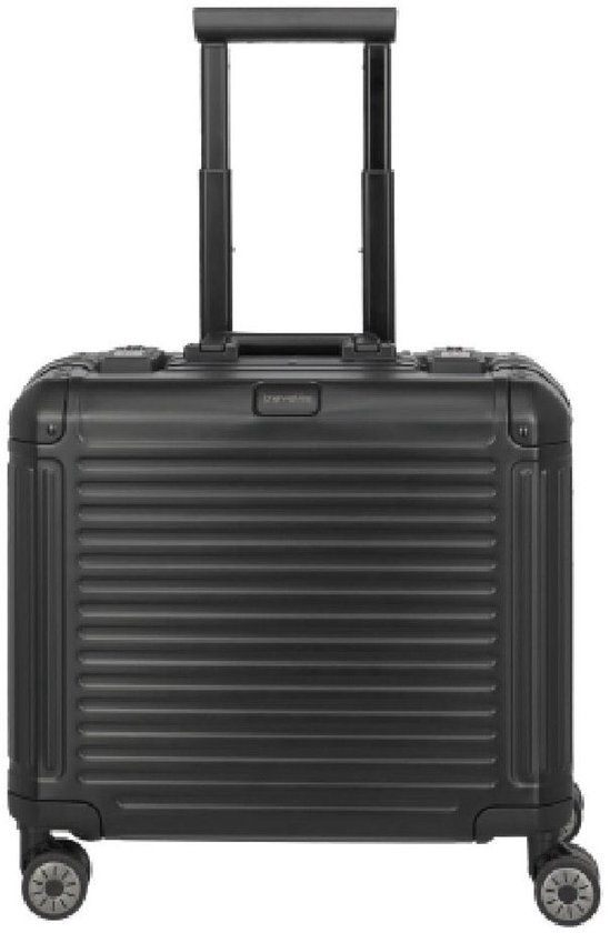 Travelite Next 4-Wiel Business Wheeler Handbagage Aluminium Zwart