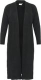 KAFFE CURVE KAFFE Lang damesvest Curve Rinye Zwart Wol S