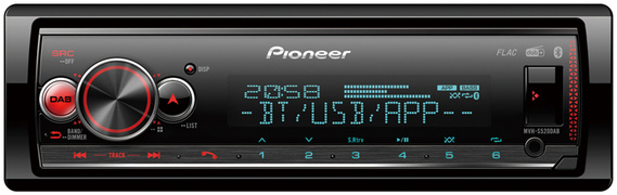 Pioneer MVH-S520DABAN-PH - Autoradio - Enkel din - USB - Bluetooth - 4x50 Watt