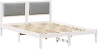 vidaXL Bedframe Lichtgrijs 140 x 200 cm Massief Grenenhout