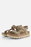 Panama Jack Selma Sandalen taupe Suede - Maat 38