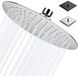 PromoHome Douchekop 30x30cm RVS 304 - Ronde Ultra Dunne Douchekop - 12 Inch - Zilver