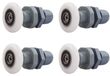 Lot de 4 roulettes de remplacement pour porte de douche