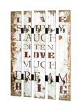 HAKU Wandkapstok motief, vintage, MDF, metaal - Maat: B 70 cm x H 100 cm x D 9 cm, Stijl: Industrieel