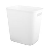 UUJOLY Plastic kleine prullenbak, vuilnisbak mand voor badkamers, wasruimte, keukens, kantoren, kinderkamers, slaapzalen, 3,5 gallon, wit