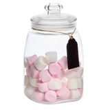 5Five luxe voorraadpot Candyman - snoeppot - glas - met deksel - 2.8 liter - voorraadpot - bewaarpot - 14 x 25 cm