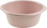 Plasticforte teiltje/afwasbak rond - 10 liter - taupe - kunststof - 40 x 38 x 15 cm - Huishouden