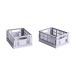 HAY Colour Crate Mini 13x17 cm, lot de 2 Lavande