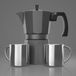 Unyqoos Cafetière italienne avec deux tasses isothermes